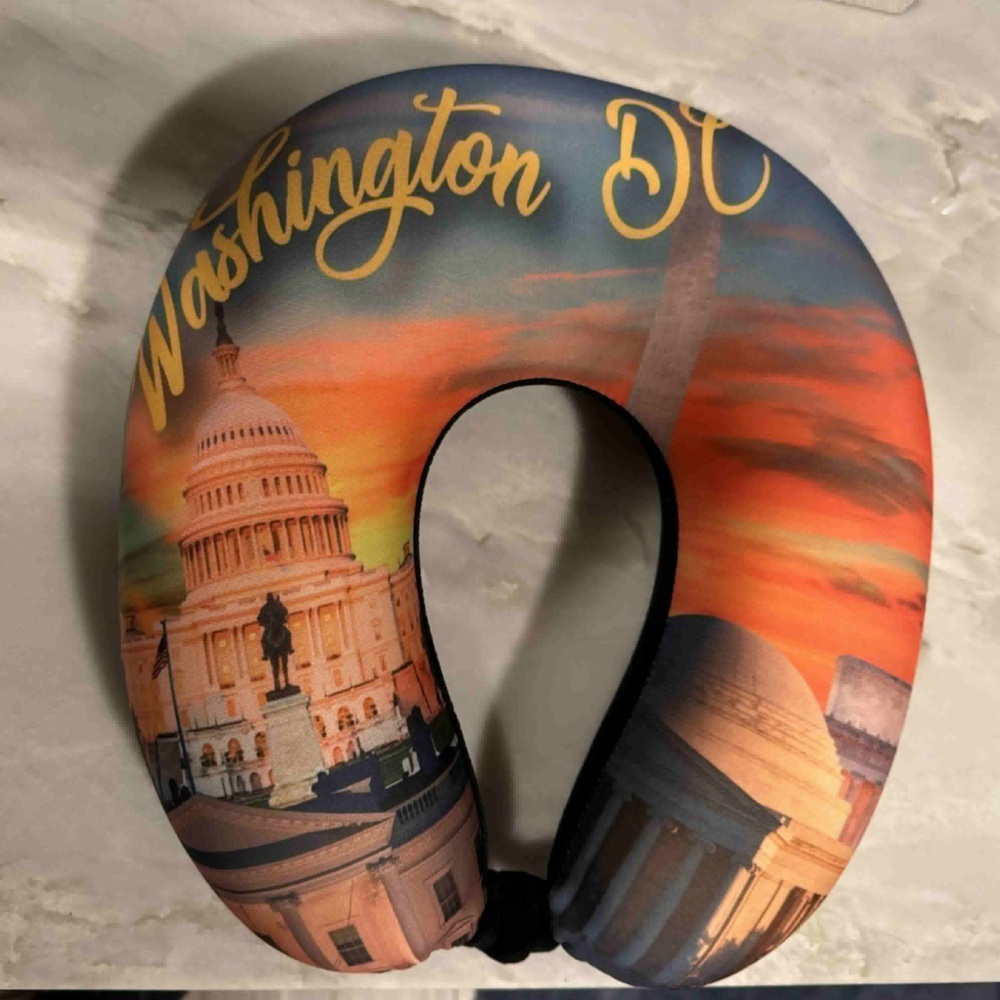 Washington DC Travel Neck Pillow high quality
